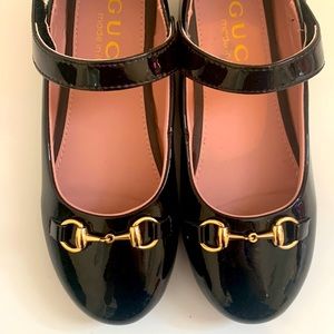 GUCCI Girls Patent Mary Jane Shoes size 33 SIZE 2 US